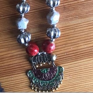 Handmade Ethnic Necklace and Earring Set